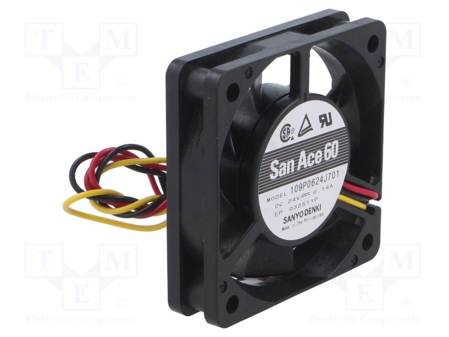 SANYO DENKI 109P0624J701 Aksiaalituuletin 24VDC