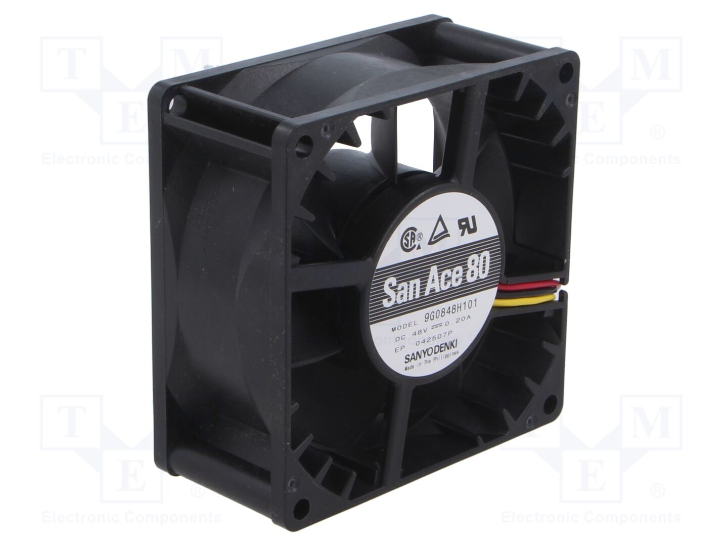 SANYO DENKI 9G0848H101 Aksiaalipuhallin 48VDC