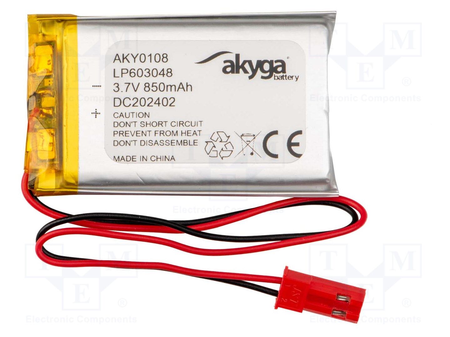 AKYGA BATTERY AKY-LP603048 Ladattava akku 3.7V, 850mAh