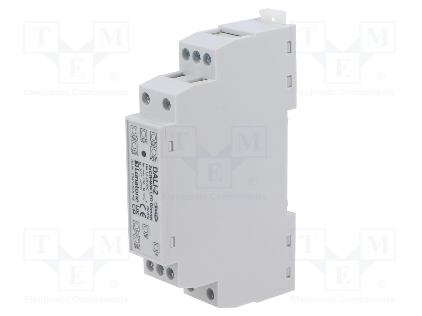 Lunatone DALI DT8 2 XCW-WW PWM 16A LED-virtalähde DIN-kiskoon