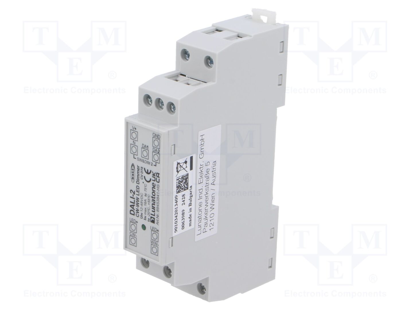Lunatone 89453841-HS LED-virtalähde DALI DT8 CW-WW PWM 16A DIN-kisko