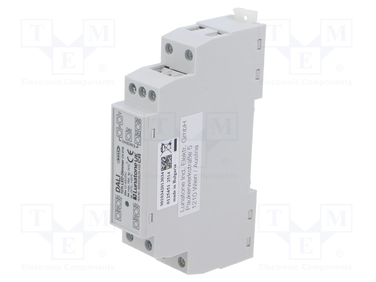 Lunatone DALI 1CH LED DIMMER 16A DINRAIL Kiskokiinnitteinen LED-ohjain