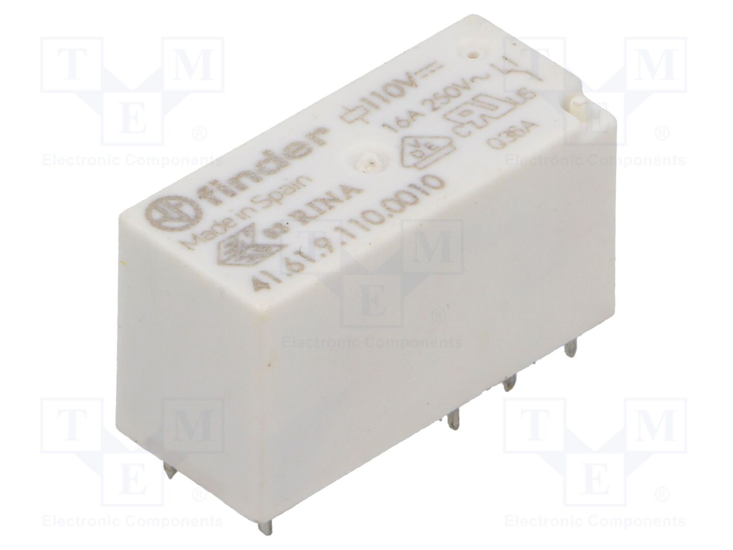 FINDER 41.61.9.110.0010 Sähkömagneettinen rele 110VDC
