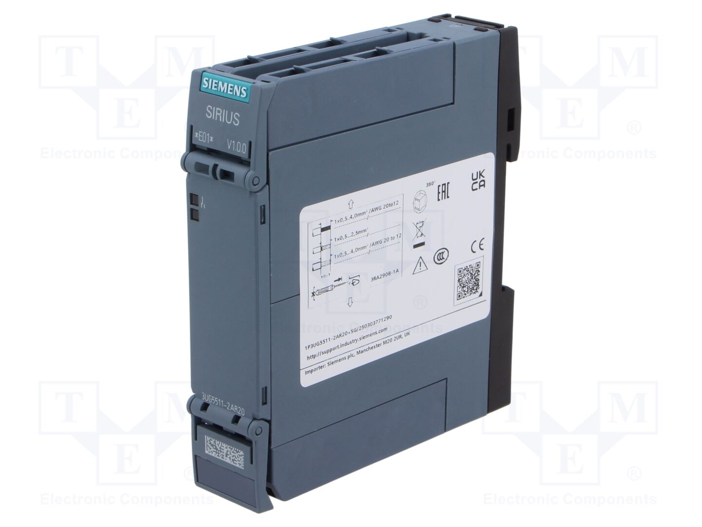 SIEMENS 3UG5511-2AR20 Jännitteenvalvontarele 250VAC/3A