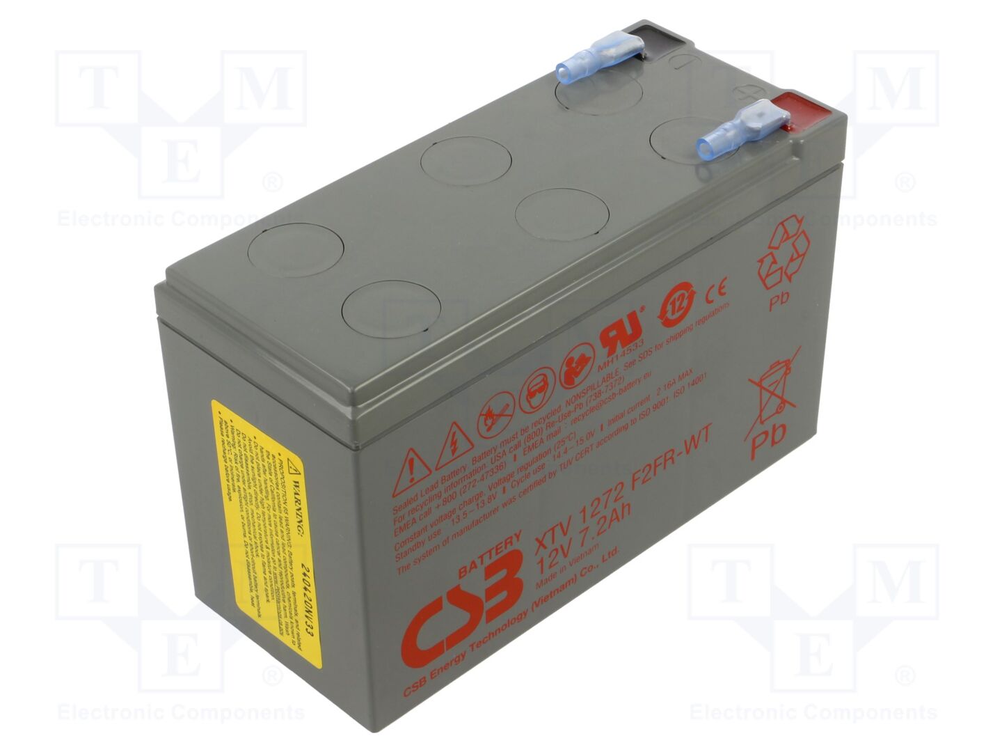 CSB BATTERY XTV1272F2 Lyijyakku 12V
