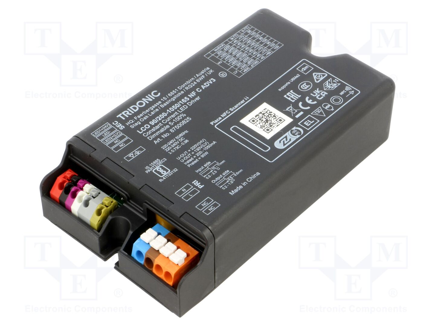 TRIDONIC LCO 90/200-1050/165 NF C ADV3 LED-teholähde 90W