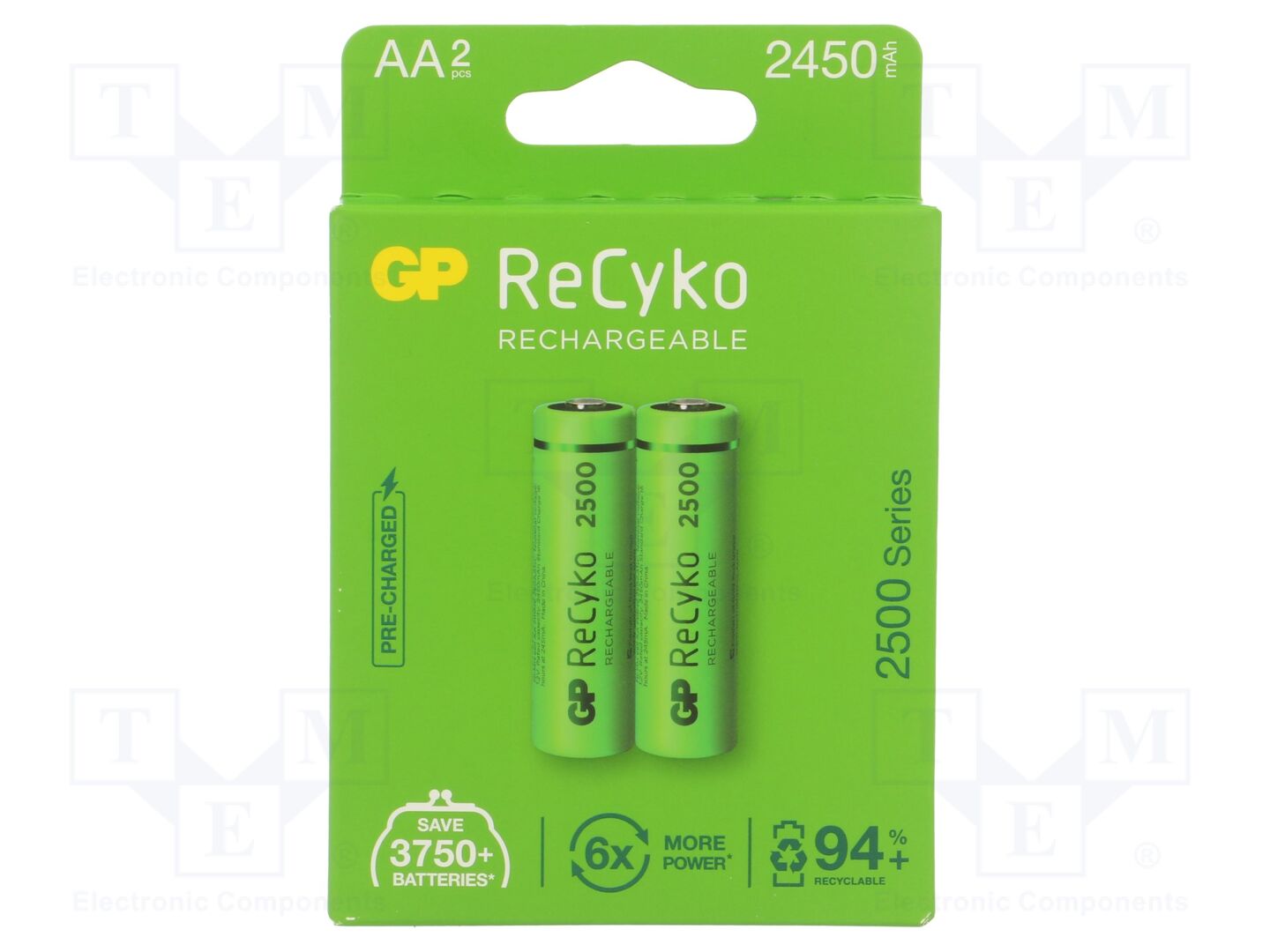 GP ACCU-250AAHC-2EB2 Ladattava akku 2450mAh