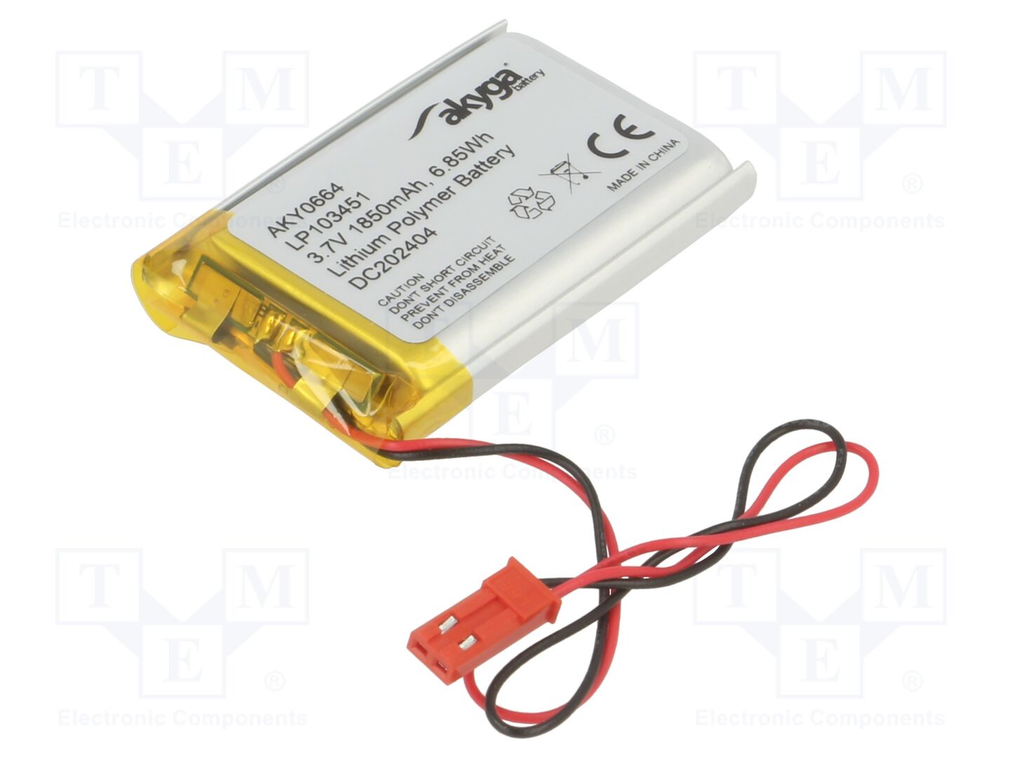 AKYGA BATTERY AKY-LP103451 Ladattava akku 3.7V