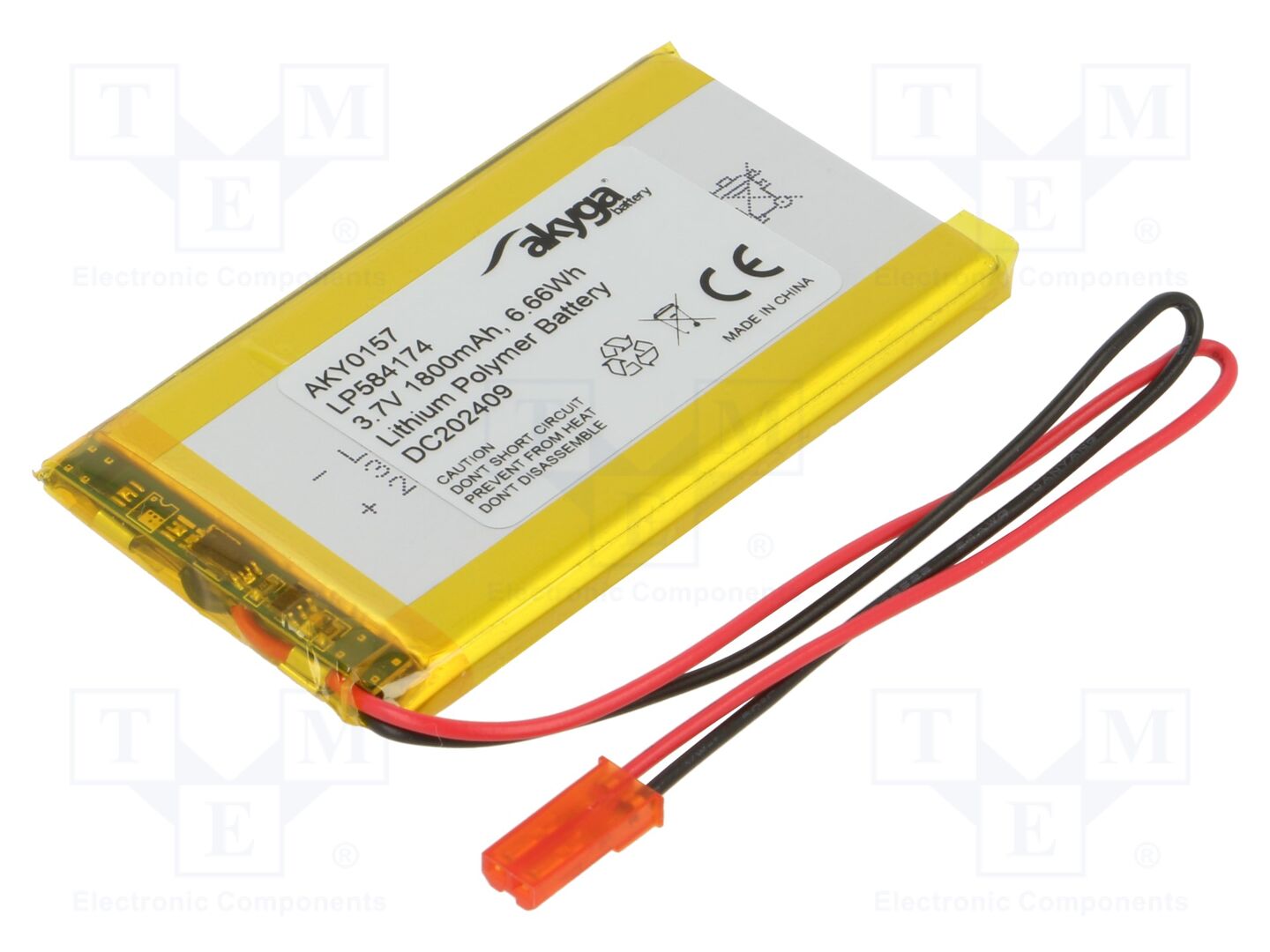 AKYGA BATTERY AKY-LP584174 Litiumioniakku 3,7V 1800mAh