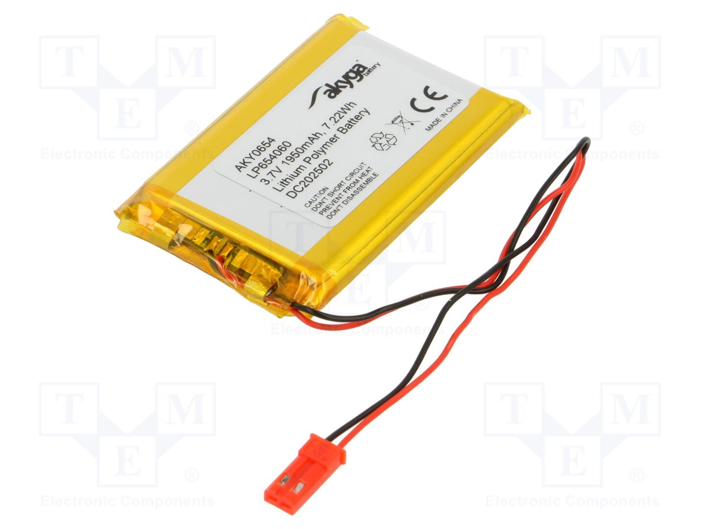 AKYGA BATTERY AKY-LP654060 Li-Po-akku 3,7V, 1950mAh