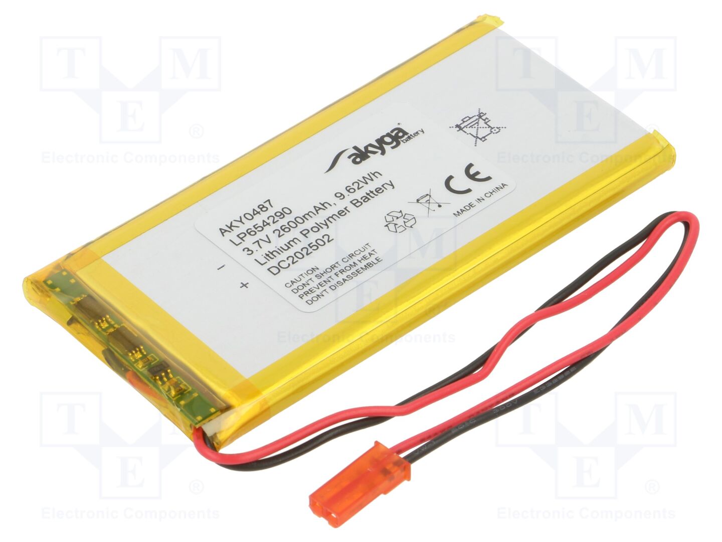 AKYGA BATTERY AKY-LP654290 Ladattava akku 3.7V, 2600mAh