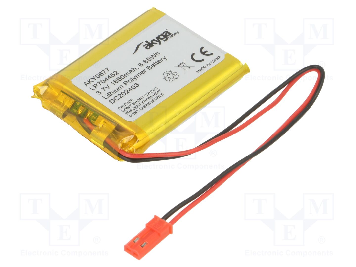 AKYGA BATTERY AKY-LP704452 Li-Po-akku 3.7V, 1850mAh