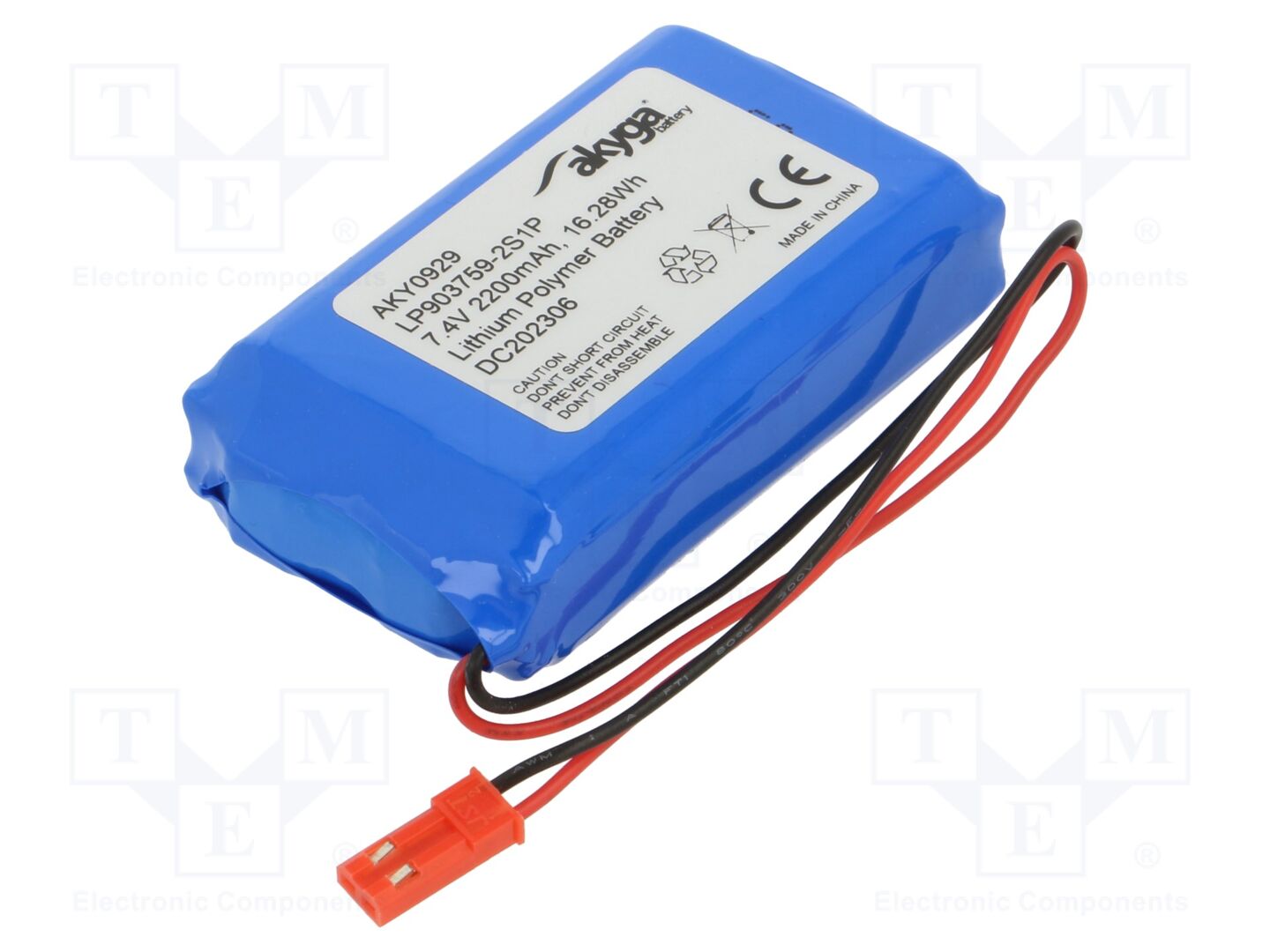 AKYGA BATTERY AKY-LP903759-2S1P Ladattava akku 7.4V