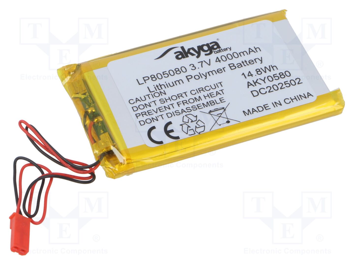 AKYGA BATTERY AKY-LP805080 Li-Po-akku 3.7V, 4000mAh