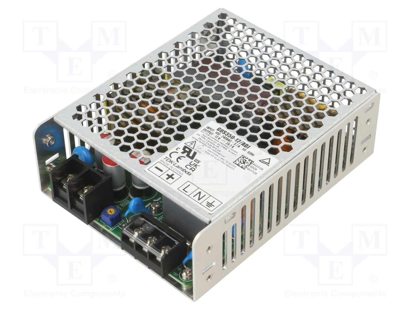 TDK-LAMBDA GUS350-12/ADJ Sisäänrakennettu kytkentävirtalähde 350W 12VDC