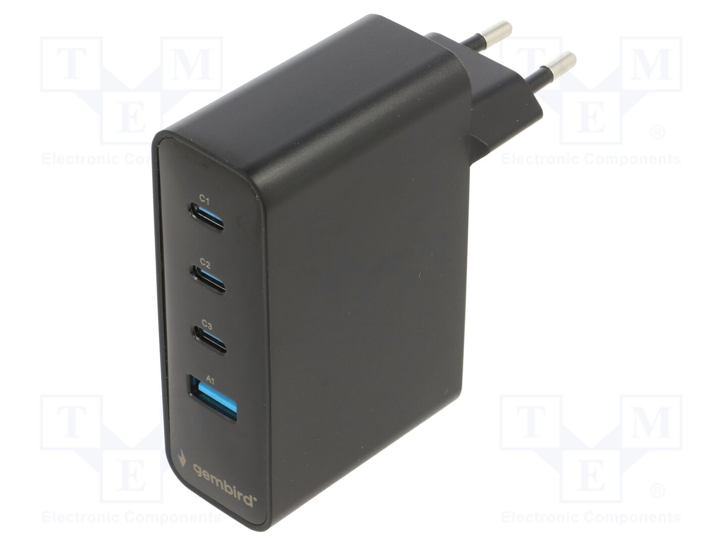 GEMBIRD TAUCPDQC100LCD01BK Kytkinmuuntaja 5VDC pistotulppa