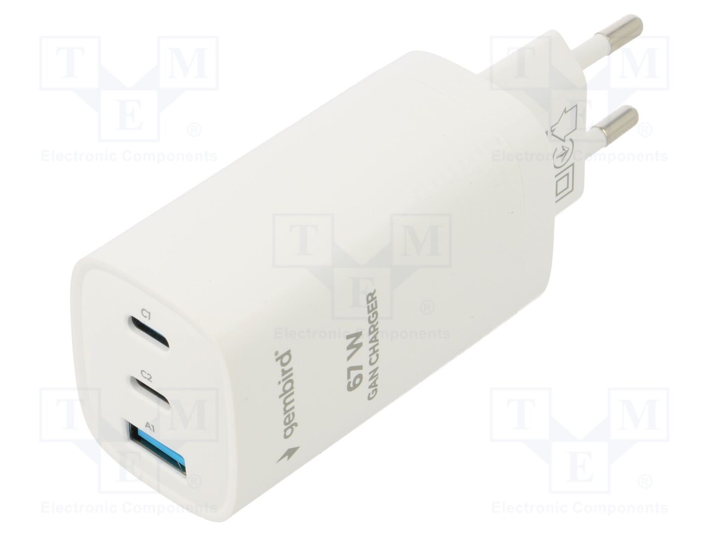 GEMBIRD TA-UC-PDQC65-01-W Kytketty verkkolaite 5VDC
