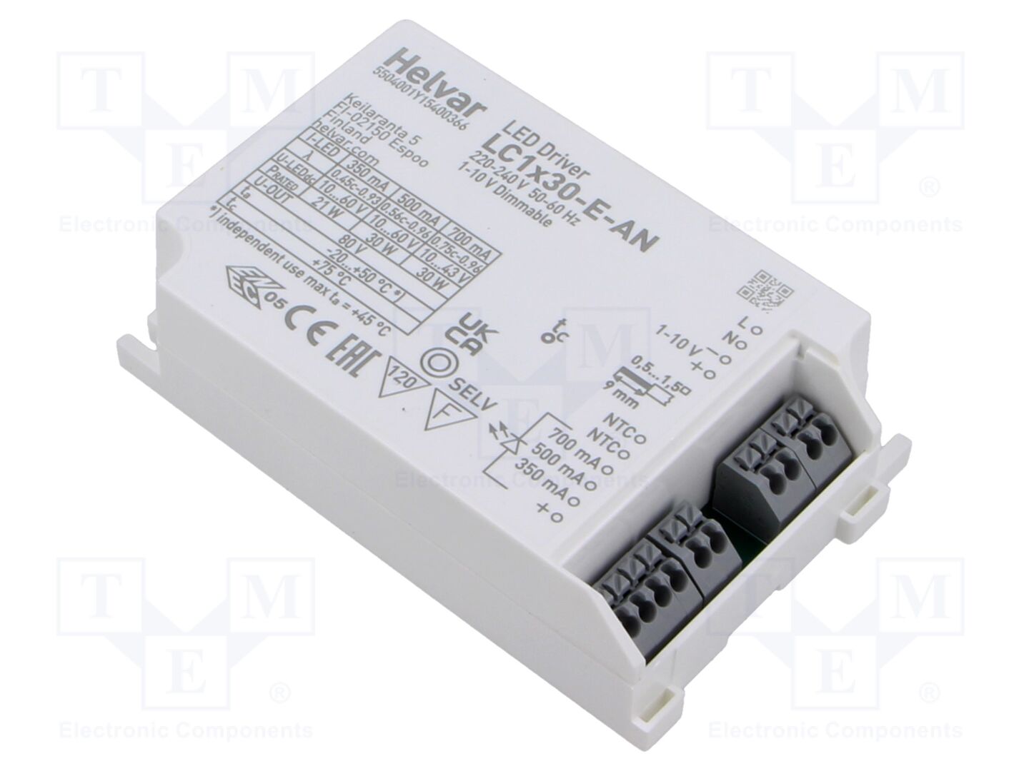HELVAR LC 1X30-E-AN LED-virtalähde 30W 350-700mA