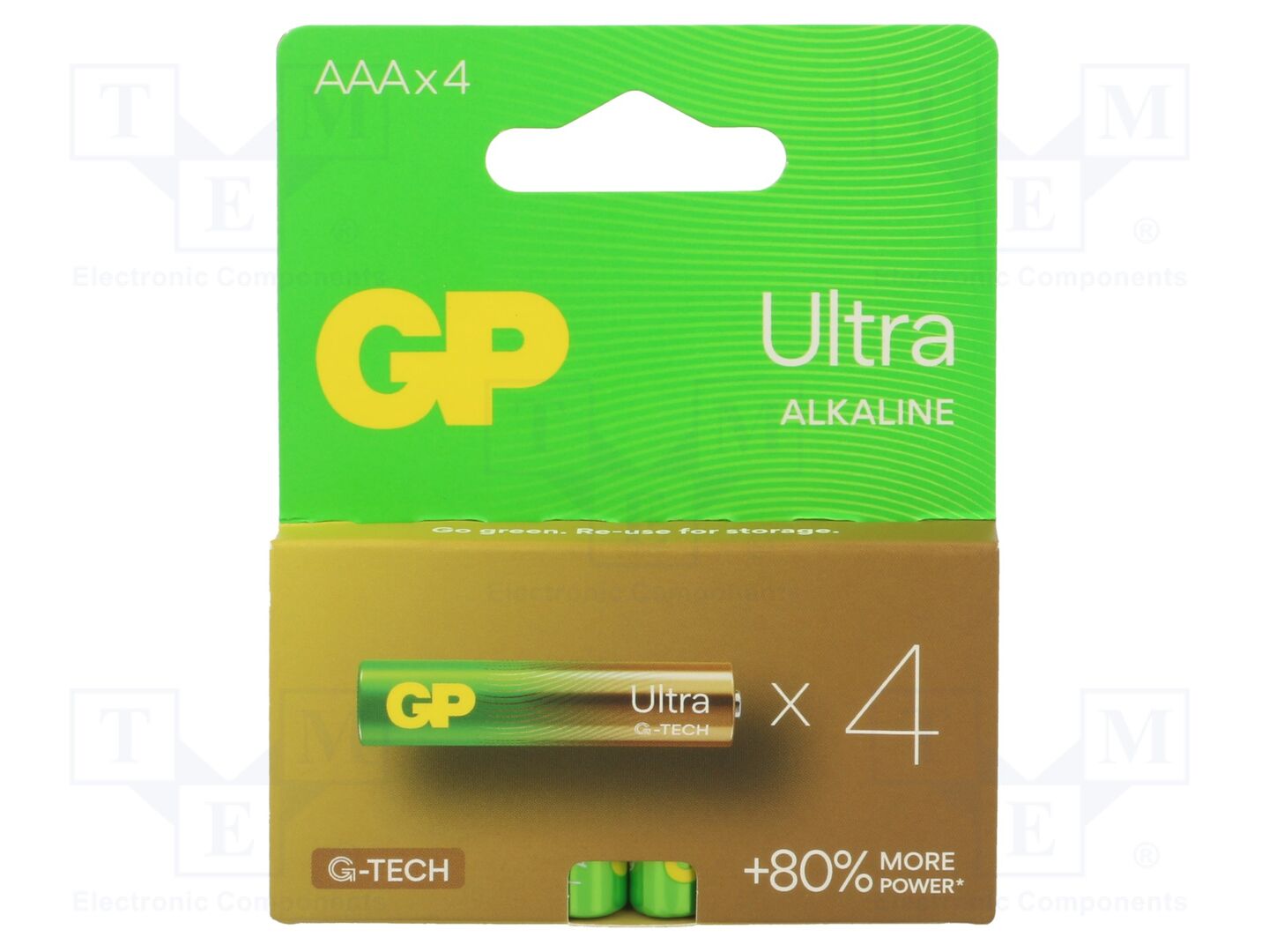 GP BAT-24AUGTECHB4-GP Alkaliparisto 1.5V (50 kpl erä)