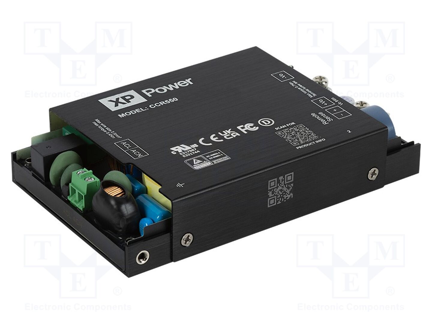XP POWER CCR550PS12 Sisäänrakennettu kytkentäsähkölaite 230W 12VDC