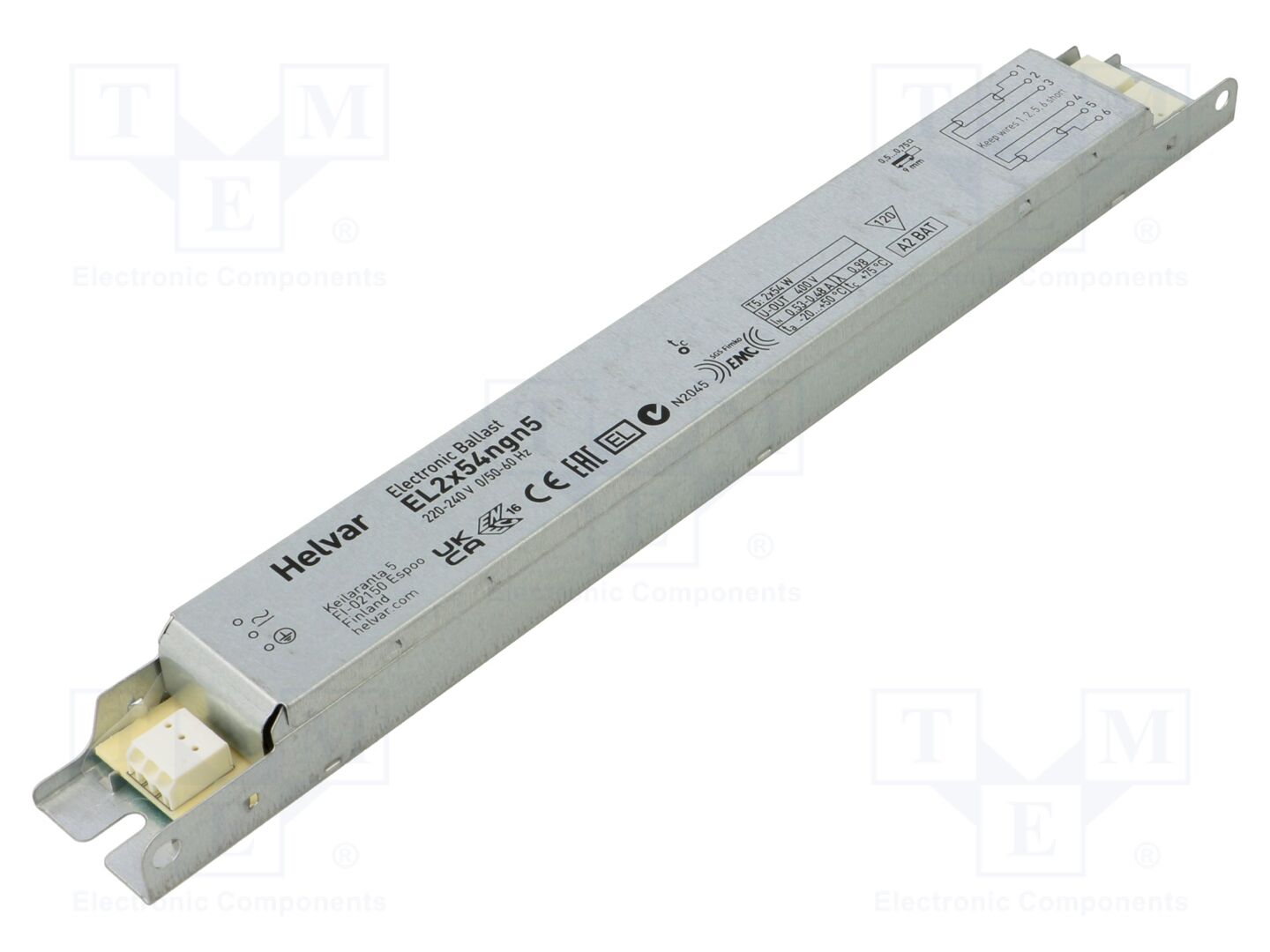 HELVAR EL 2X54 NGN5 Elektroninen liitäntälaite 115W