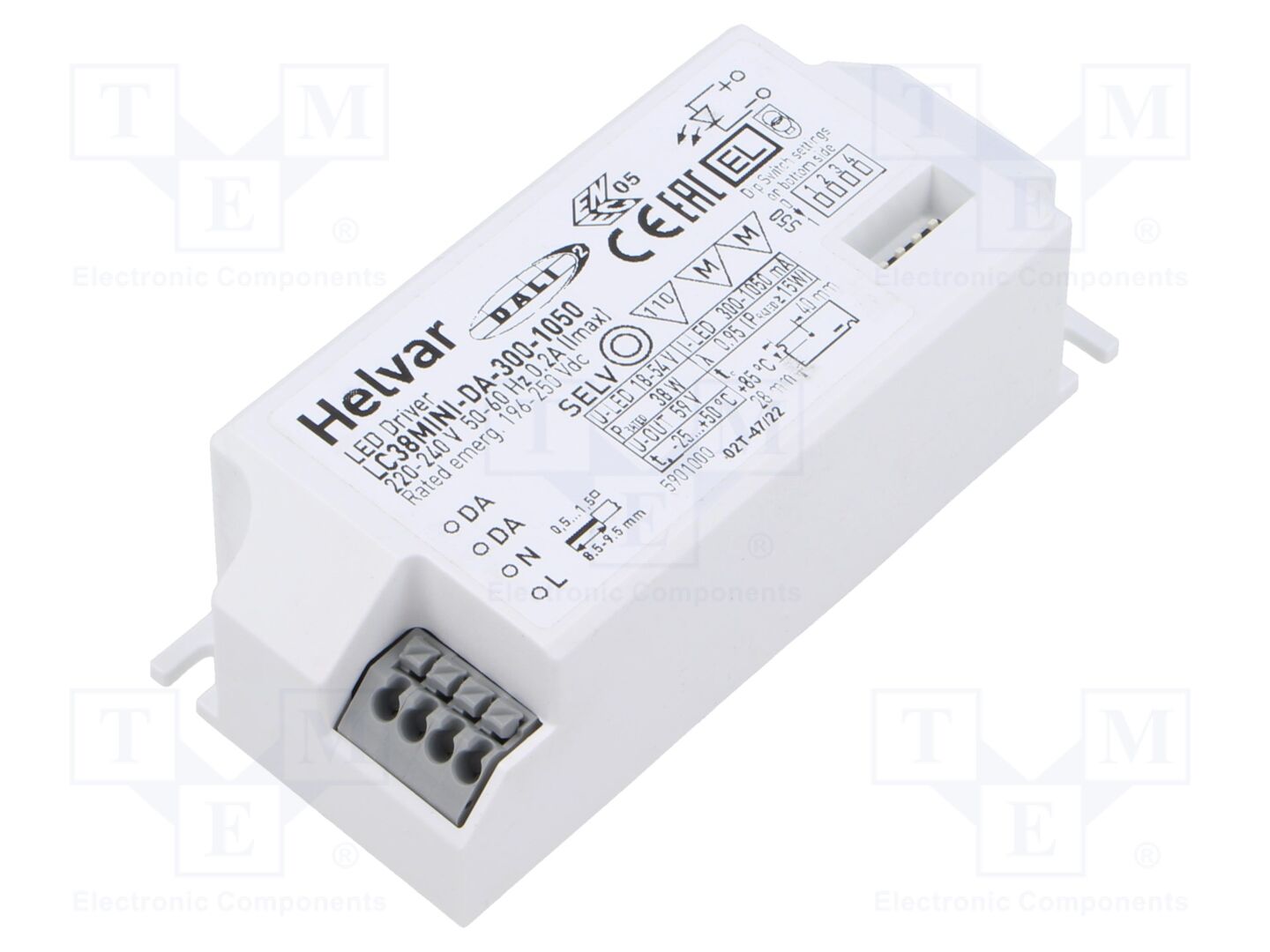 HELVAR LC 38 MINI-DA-300-1050 LED-virtalähde DALI 2 38W 10-54VDC