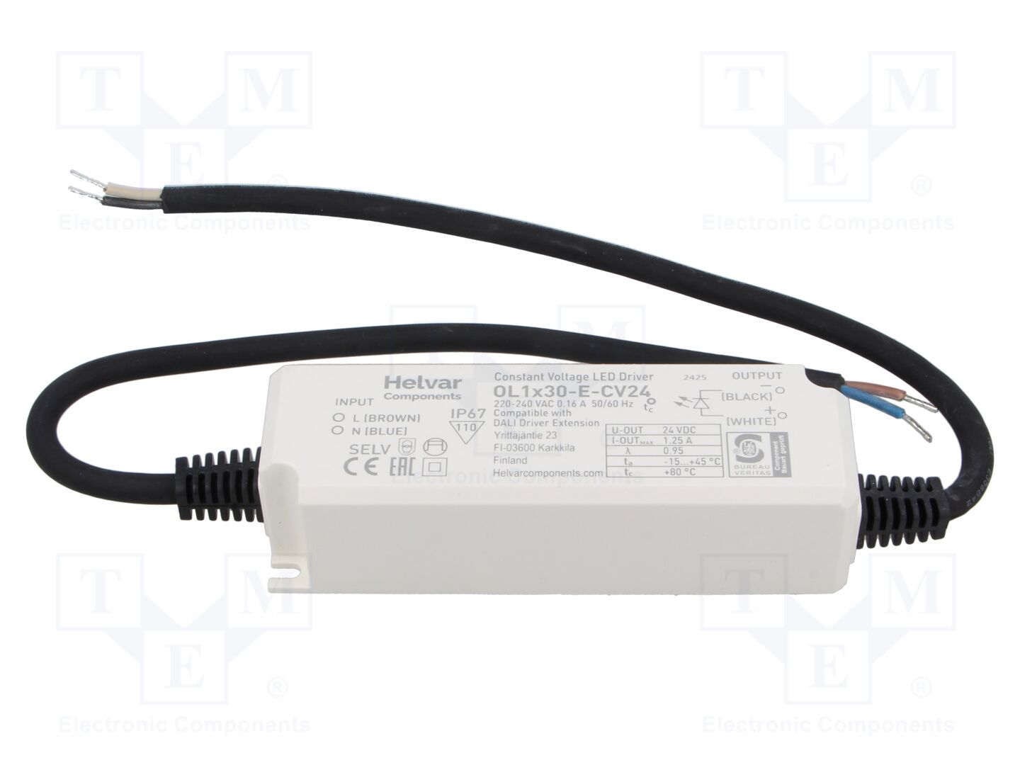 HELVAR OL 1X30-E-CV24 LED-virtalähde 30W 24VDC