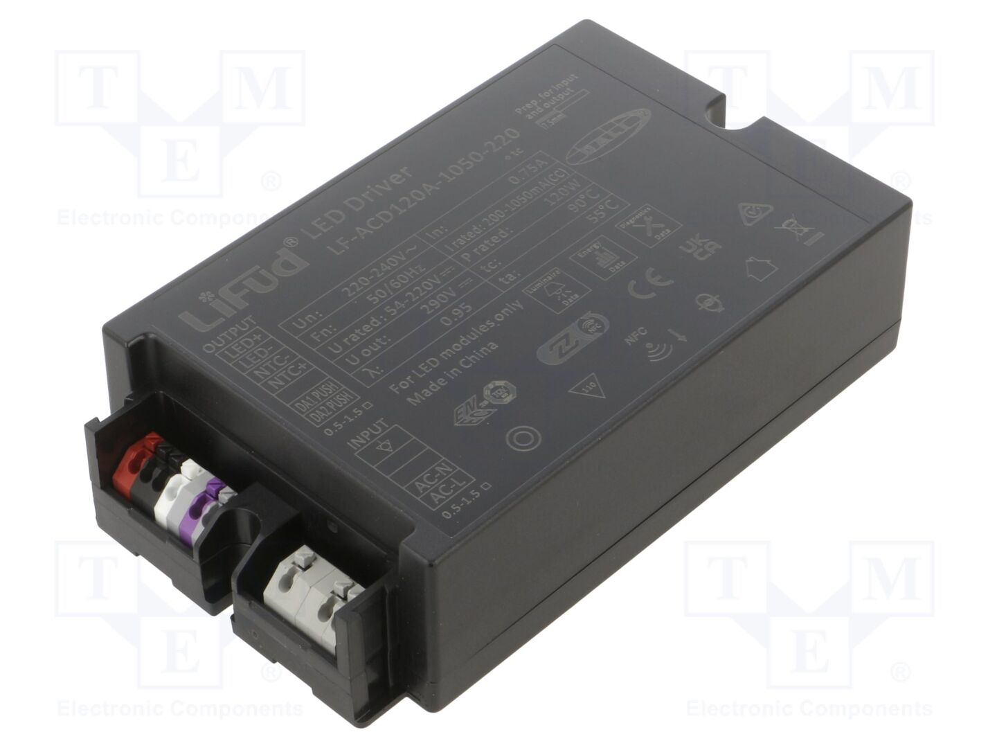 Lifud LF-ACD120D-1050-220 LED-verkkolaite 120W 54-220VDC