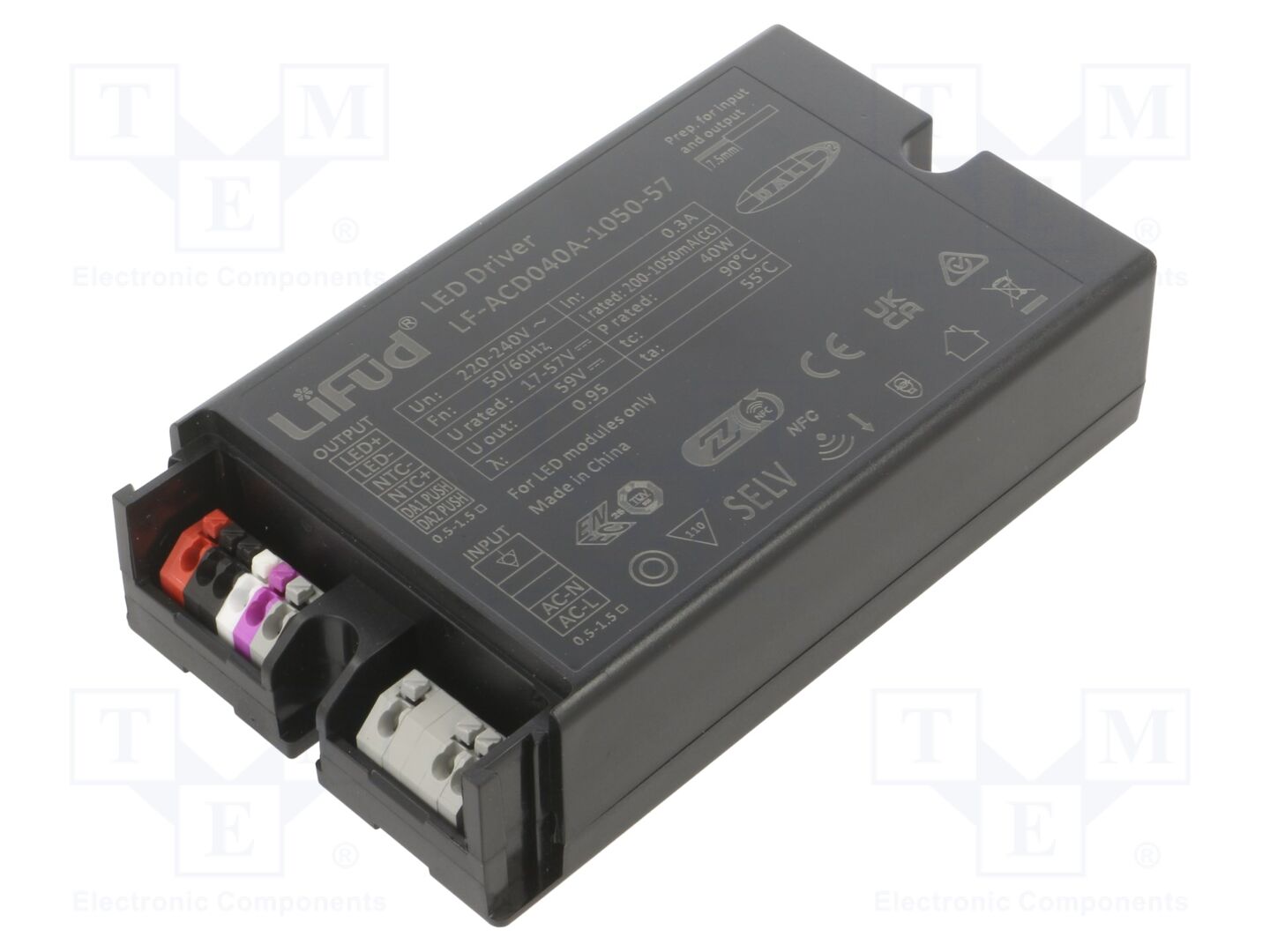Lifud LF-ACD040A-1050-57 LED-verkkolaite DALI 2 40W 17-57VDC
