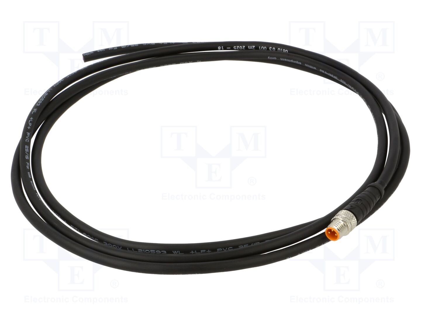 LUTRONIC 081003001-2M Anturikaapeli M8 suora 2m