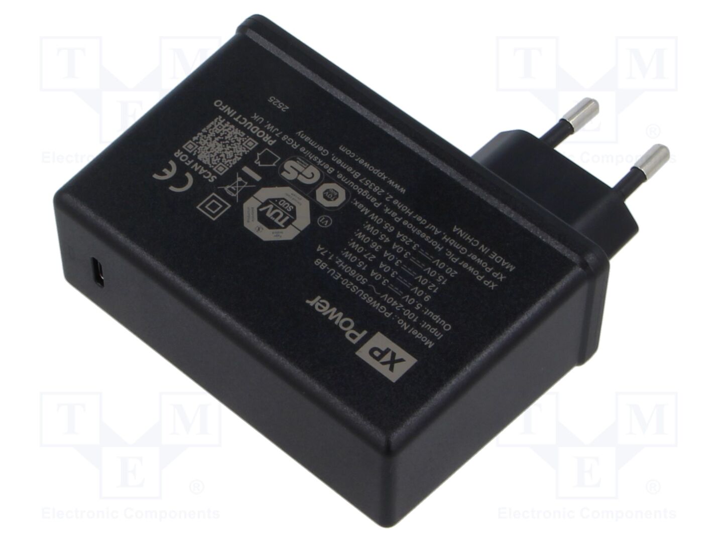 XP POWER PGW65US20-EU-BB Kytkinmuuntaja 5VDC Plug-in