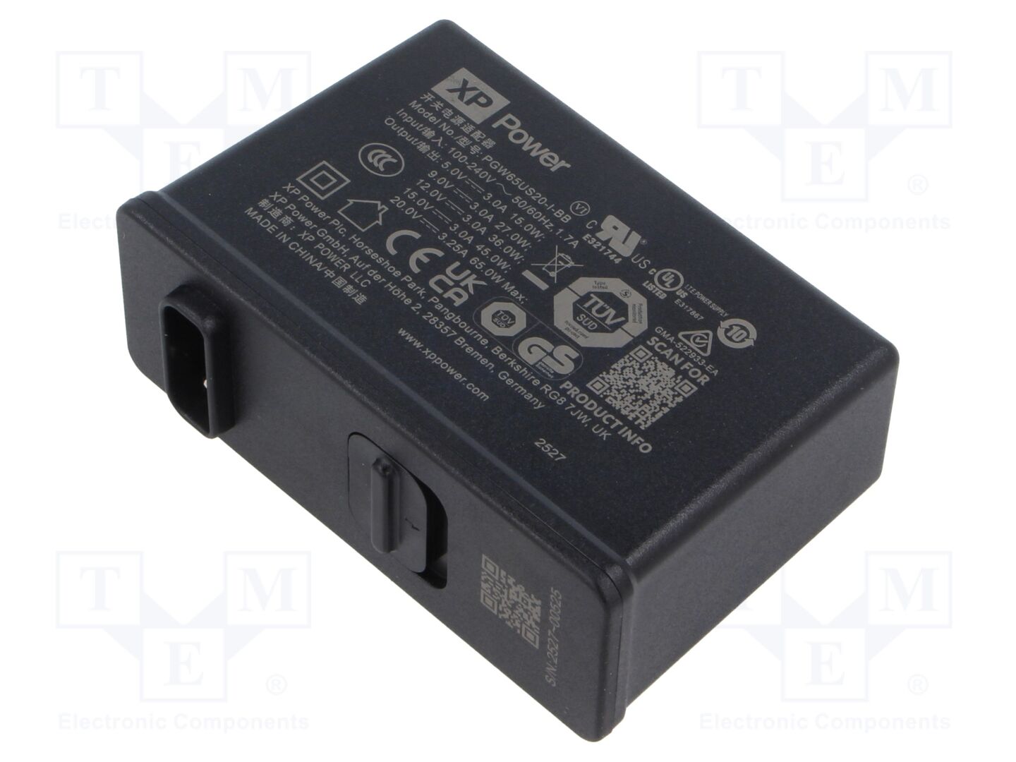 XP POWER PGW65US20-I-BB Plug-in verkkolaite 5VDC