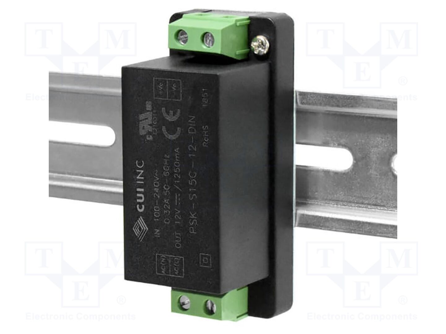 BEL PSKS15C12DIN-0 Kytkinmuuntaja DIN-kiskoon 15W 12V 1.25A