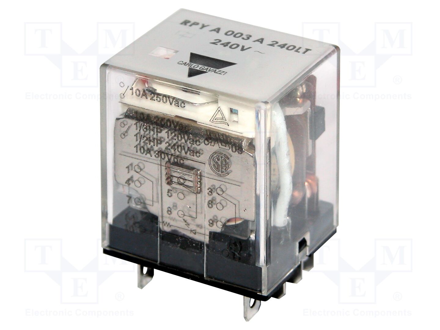 CARLO GAVAZZI RPYA00312L Sähkömagneettinen rele 12VDC