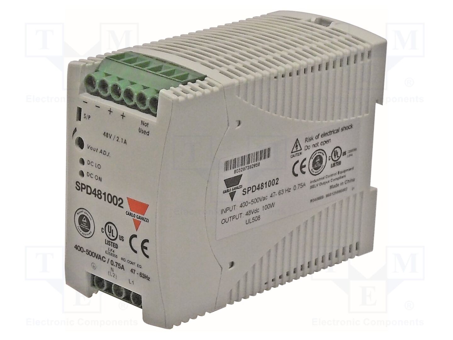 CARLO GAVAZZI SPD121002 DIN-kiskoon asennettava kytkentäsähkönsyöttö 12V 8.4A