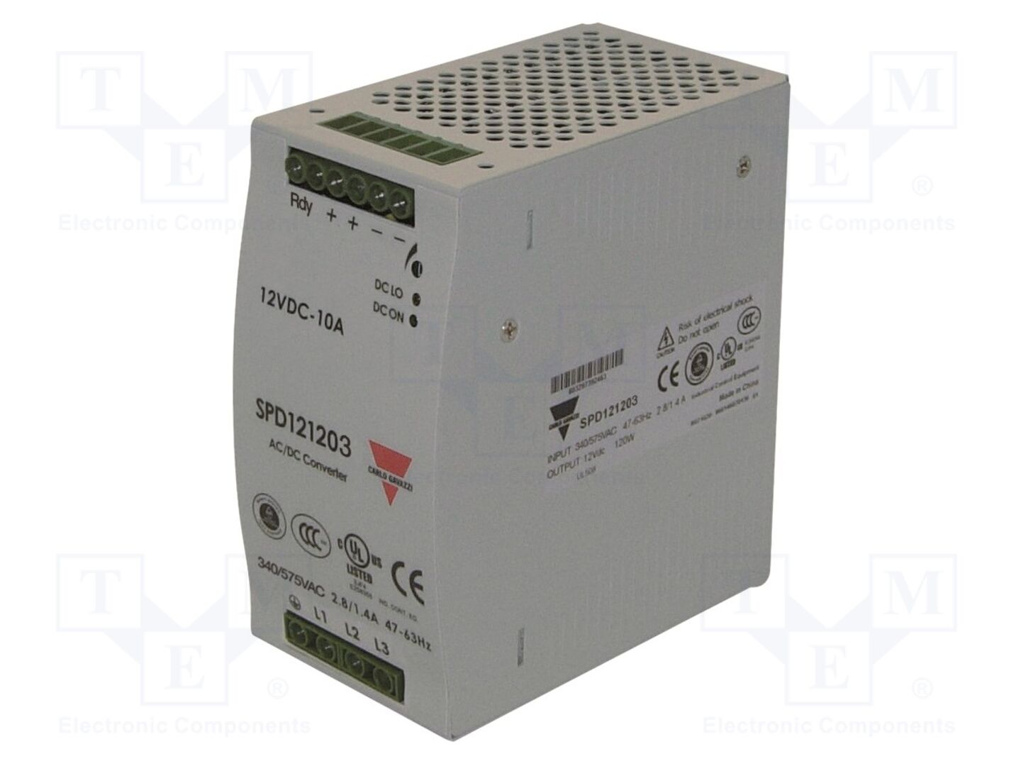 CARLO GAVAZZI SPD121203 Kytkinlähde DIN-kiskoon 120W 12V 10A