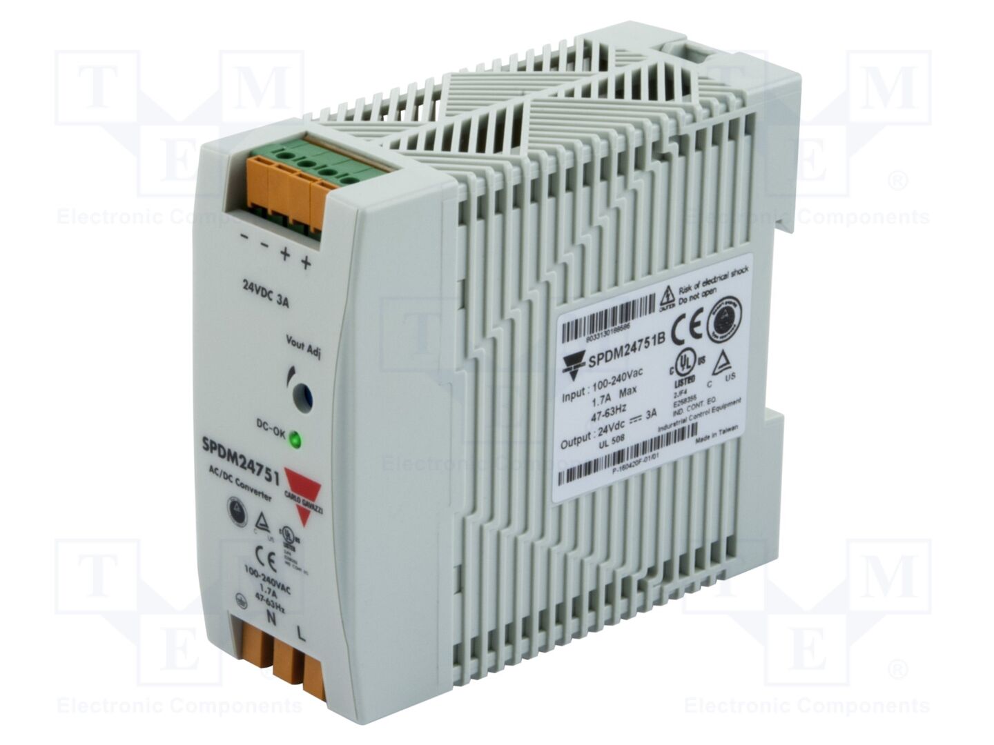 CARLO GAVAZZI SPDM12751B Kiskokiinnitteinen kytkentävirtalähde 12V 5.5A 66W