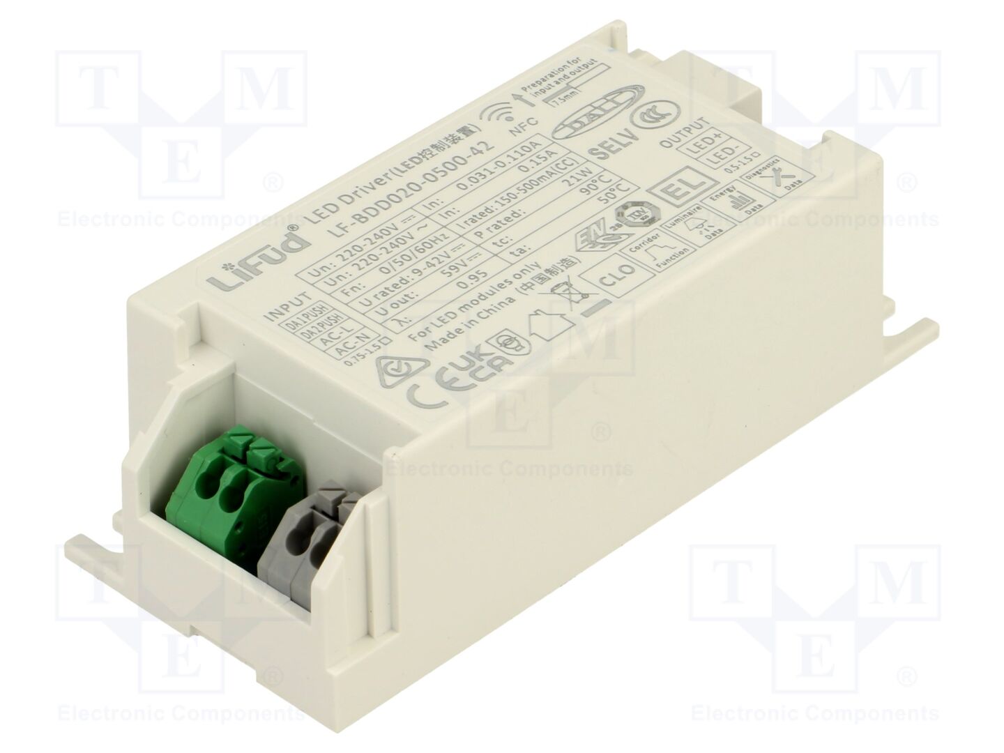 Lifud LF-BDD020-0500-42 LED-verkkolaite DALI 2 20W 9-42VDC