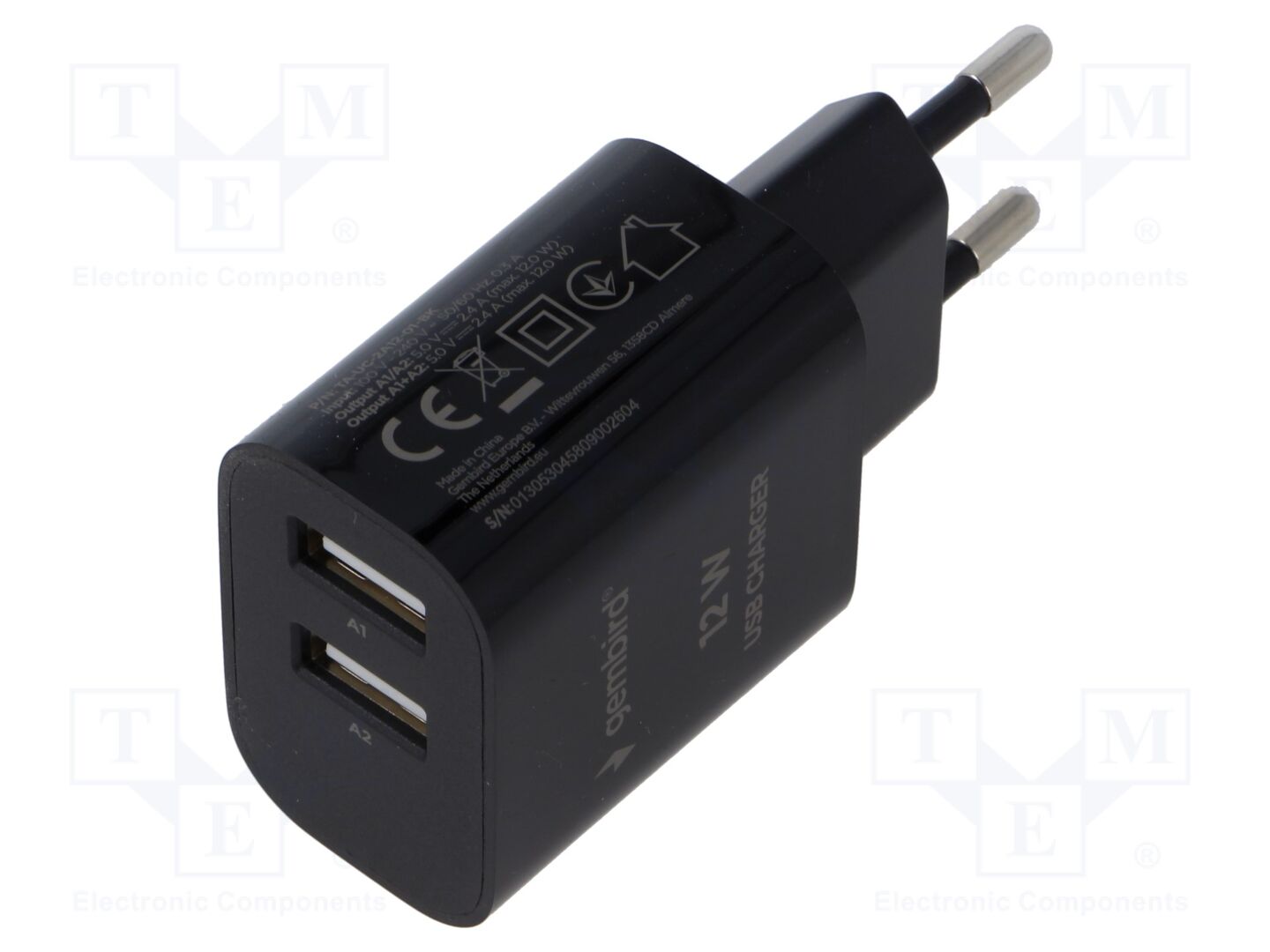 GEMBIRD TAUC2A1201BK Verkkolaite 5VDC