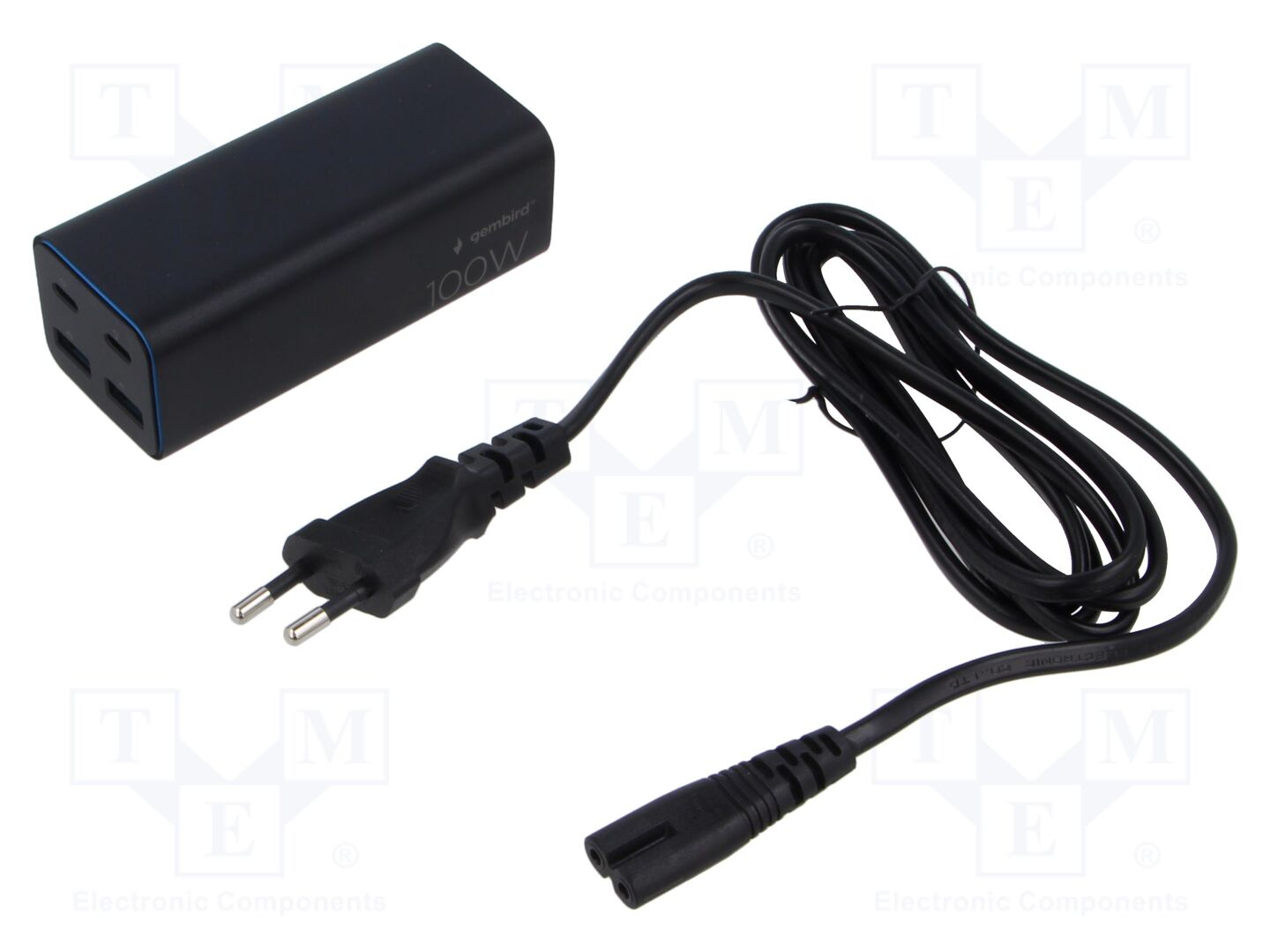 GEMBIRD TAUC2A2CPD10001BK Työpöytävirtalähde 100W