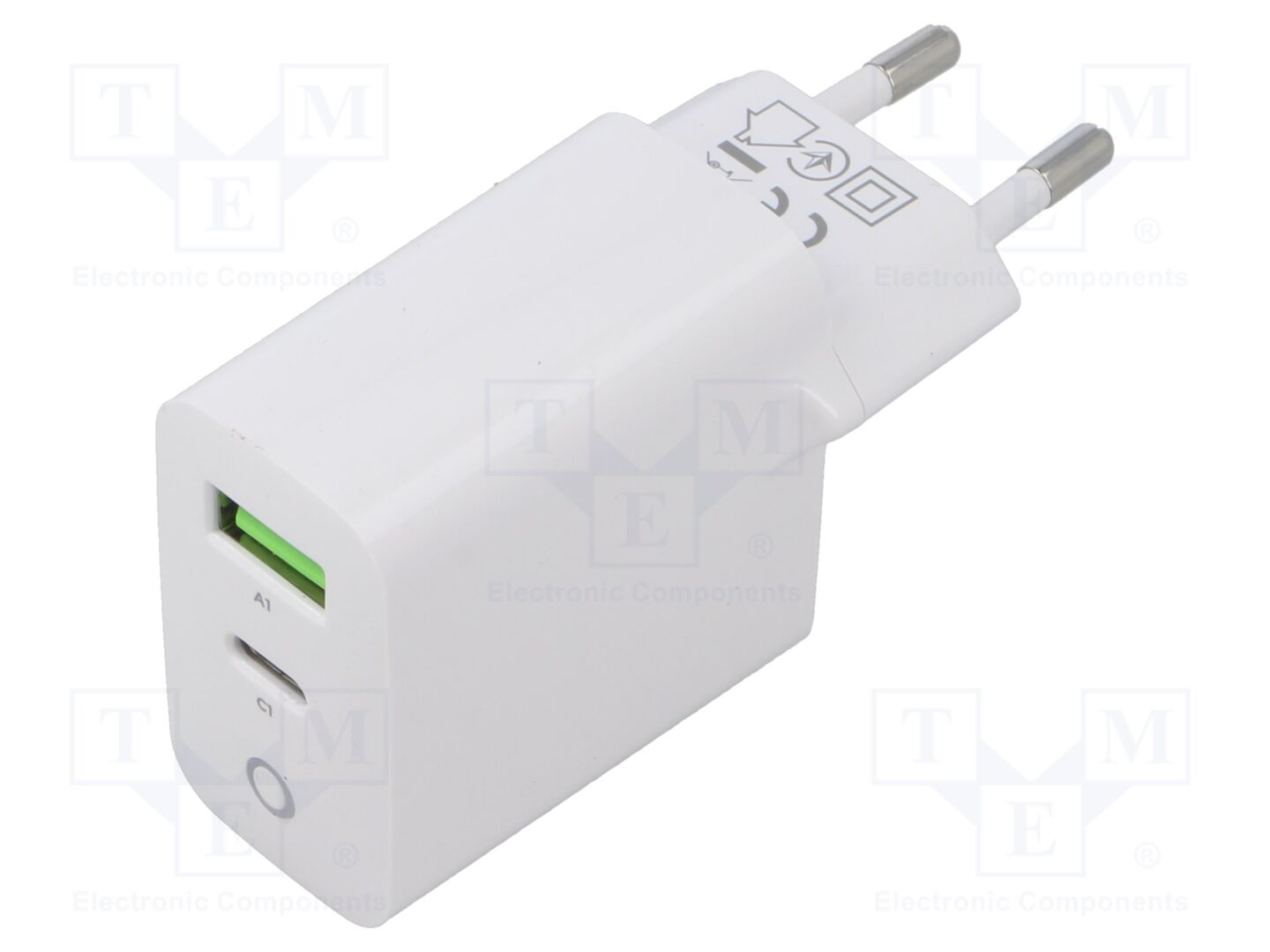 GEMBIRD TA-UC-PDQC20L-W-01 Plug-in verkkolaite 5VDC