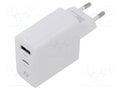 GEMBIRD TA-UC-PDQC45L-W-01 Plug-in verkkolaite 5VDC