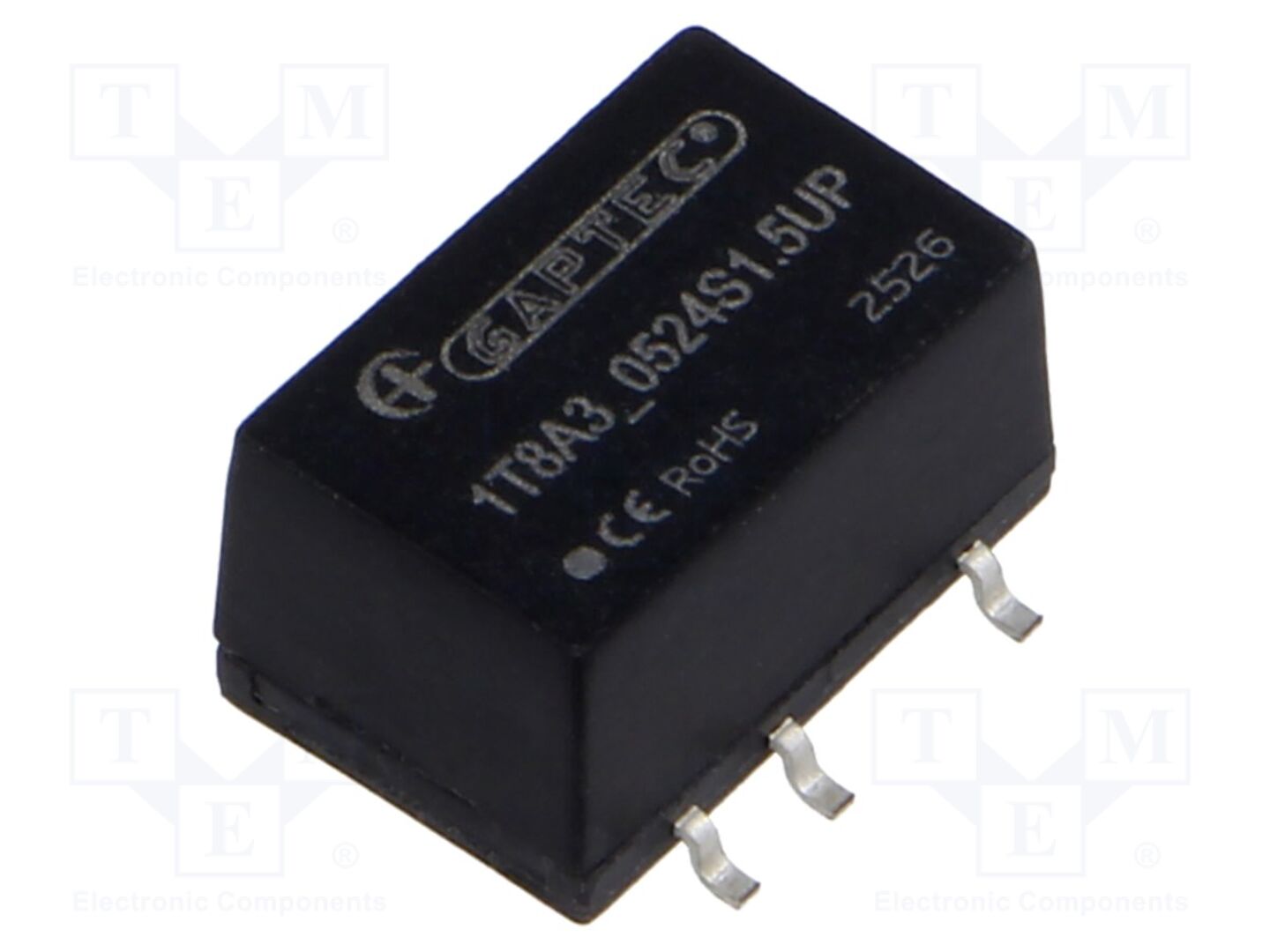 GAPTEC Electronic 1T8A3-0524S1.5UP DC/DC-muunnin 1W, 24VDC