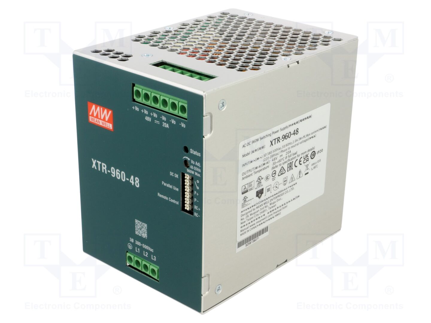 MEAN WELL XTR-960-48 Teholähde 960W