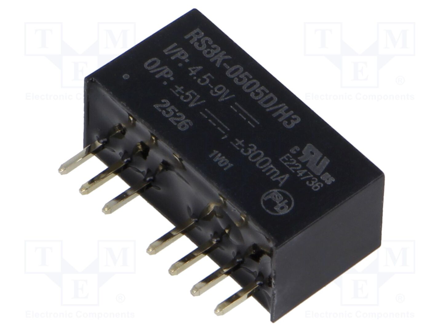 RECOM RS3K-0505D/H3 DC/DC-muunnin 3W