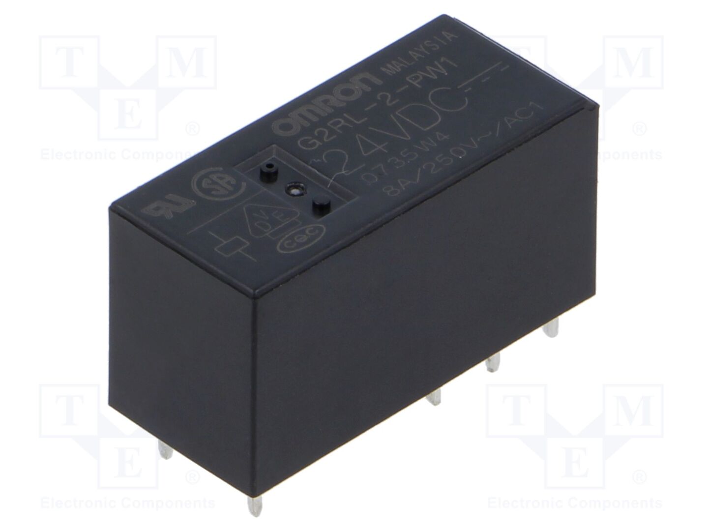 OMRON Electronic Components G2RL-2-PW1-DC24 Sähkömagneettinen rele 24VDC