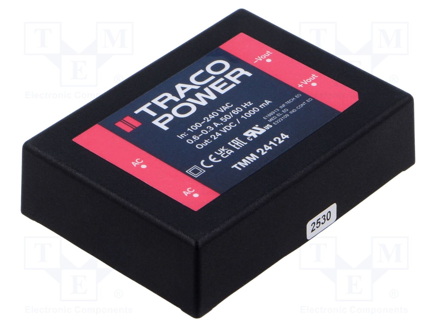TRACO POWER TMM24124 AC/DC-muunnin 24W