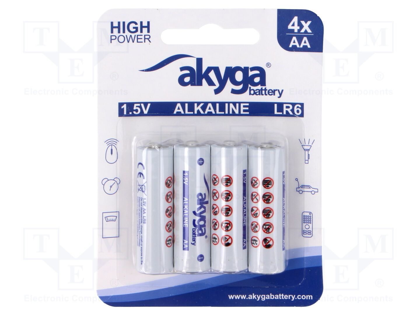 AKYGA BATTERY BAT-AA/A-B4 Paristo AA 1.5V (50 kpl erä)