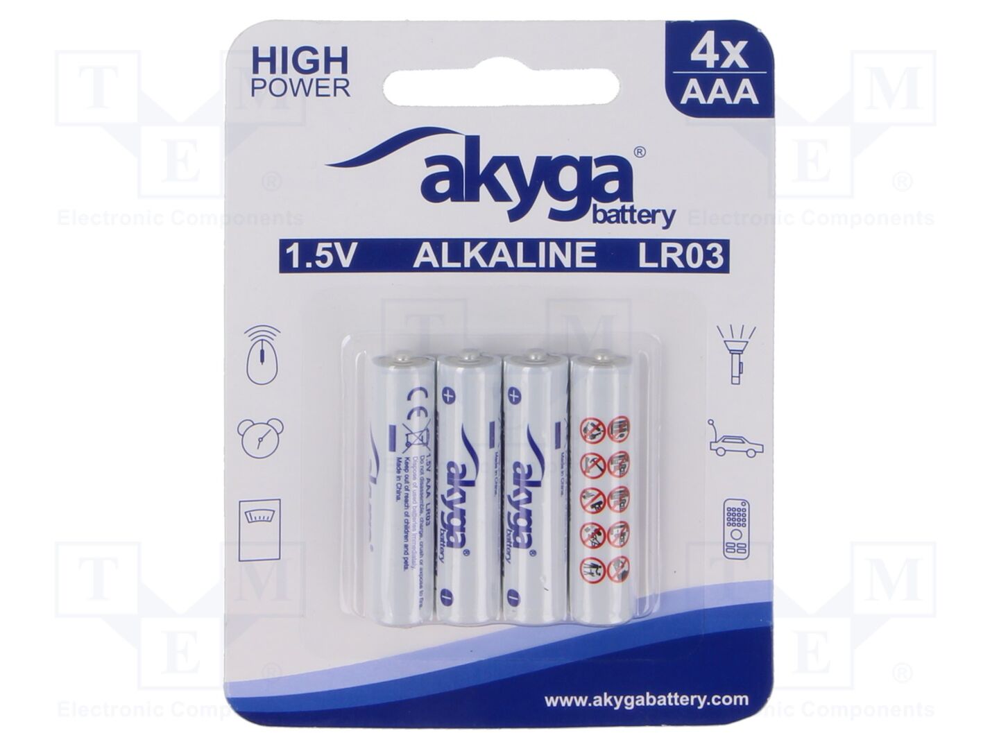 AKYGA BATTERY BAT-AAA/A-B4 Alkaliparisto 1.5V (50 kpl erä)