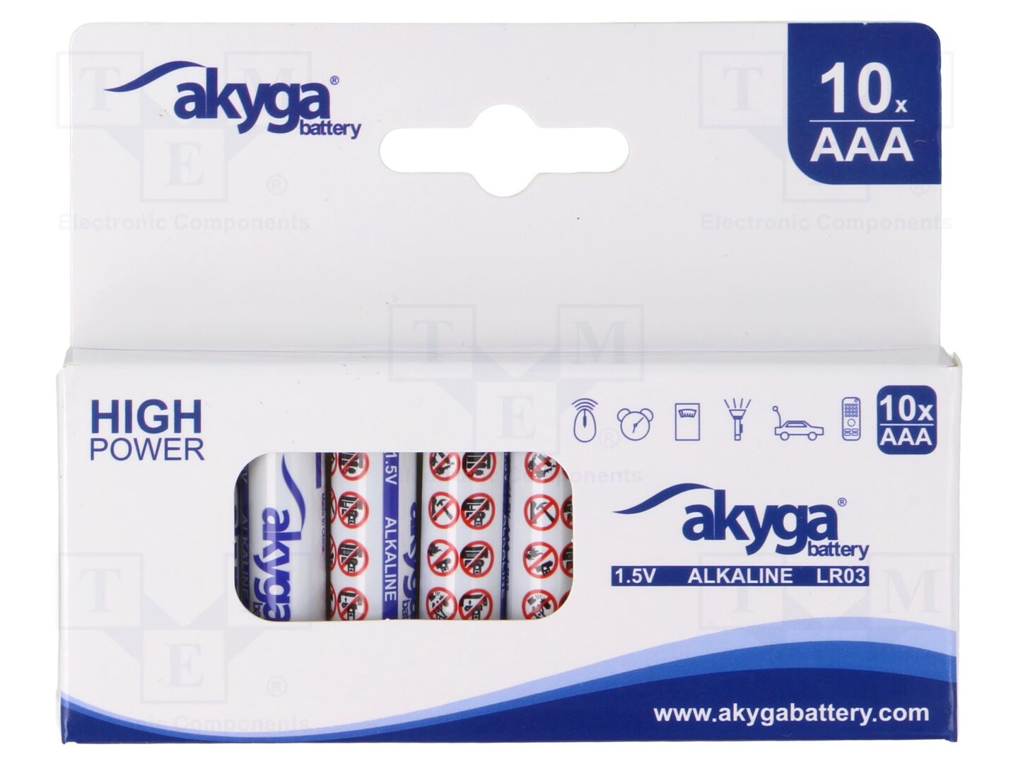 AKYGA BATTERY BAT-AAA/A-BOX10 Alkaliparisto 1.5V